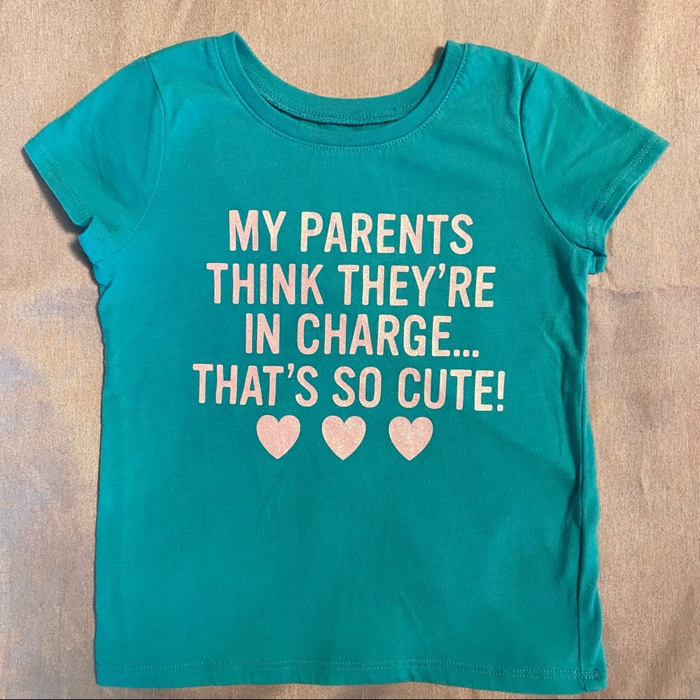 😍5/$20😍 THE CHILDREN’S PLACE Short-Sleeve Top for Girl in Blue-Green, Size 4T